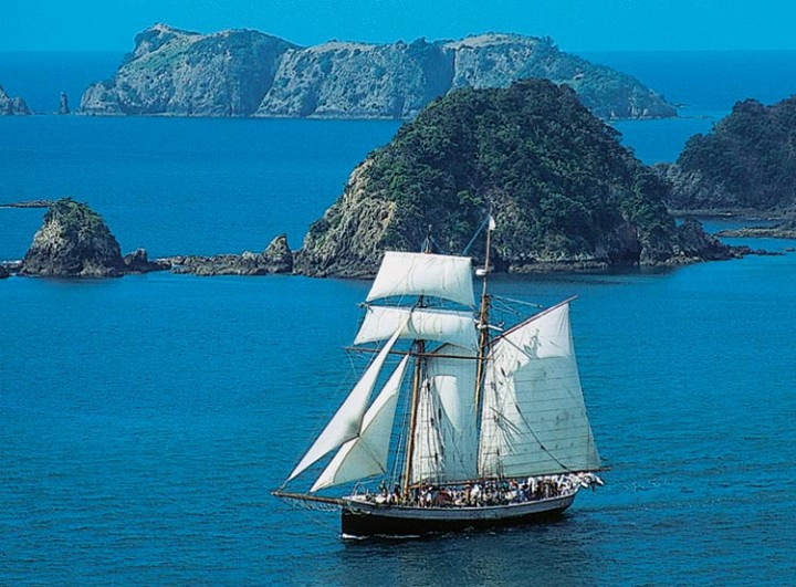 Tall Sailing Ship in the Bay of Islands