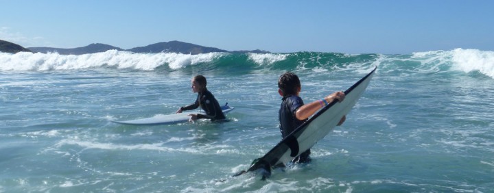 Fun in Ocean Beach Surf at Whangarei Heads